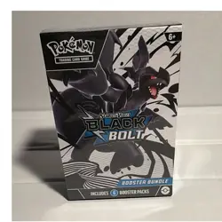 Pokemon TCG Scarlet & Violet—Black Bolt Booster Bundle Box 6 Packs Zekrom - Image 1