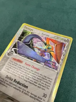 Pokemon Card Deoxys EX Holon Phantoms Reverse Holo Rare 4/110 Moderately Played - Image 3