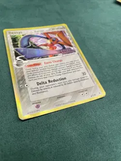 Pokemon Card Deoxys EX Holon Phantoms Reverse Holo Rare 4/110 Moderately Played - Image 5