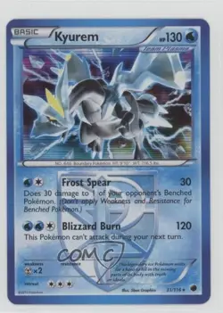 Kyurem Holo Pokemon Black & White Plasma Freeze #31 - Image 1
