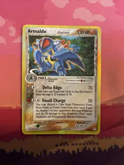 Pokemon Card Armaldo EX Holon Phantoms Holo Rare 1/110 Near Mint - Image 1