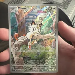 Pokemon TCG Meowth 106/094 Phantasmal Flames Illustration Rare Near Mint NM - Image 1
