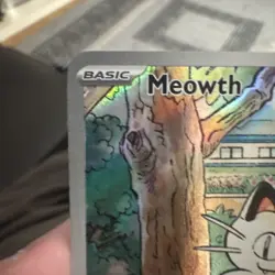 Pokemon TCG Meowth 106/094 Phantasmal Flames Illustration Rare Near Mint NM - Image 2