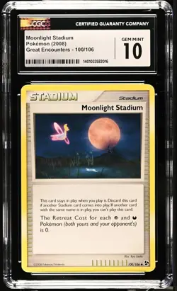 Pokemon Moonlight Stadium 100/106 Great Encounters - CGC 10 - Image 1