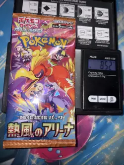 Heavy 8.52g Pokemon Sealed Heat Wave Arena Japanese Booster Pack - Image 1