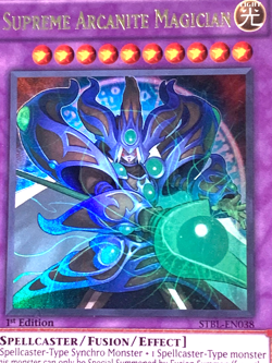 yugioh Supreme Arcanite Magician STBL-EN038 Ultra Rare 1st Edition near mint - Image 2