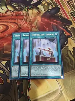 3X "Infernoble Arms - Durendal" - AMDE-EN042 Rare 1ST ED NM Yugioh - Image 1