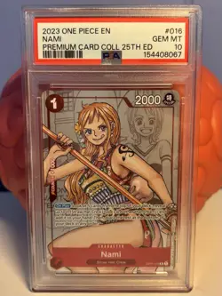 Nami OP01-016 Alternate Art (25th Anniversary) PSA 10 - Image 1
