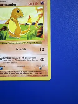🔥 Charmander 46/132 Base Set Shadowless - LP WoTC Vintage Pokemon TCG Card - Image 5