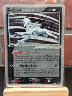 Absol ex 92/108 EX Power Keepers Pokemon Card Holo Foil Rare HP *DMG Look Close - Image 1