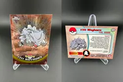 Rhyhorn #111 Holo Topps Chrome Trading Cards Series 2 Pokemon NM - Image 3