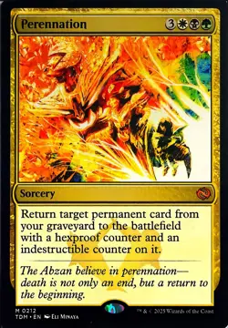 Perennation Tarkir: Dragonstorm Mythic Magic: The Gathering NM/M - Image 1