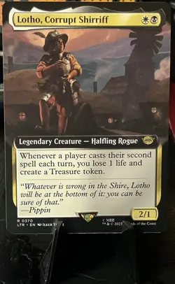 MTG - Lotho, Corrupt Sheriff - 0370 - R - LTR - Extended Art - REGULAR - Image 1