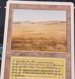 Magic: The Gathering Savannah Land Revised Edition Rare Regular - Image 1