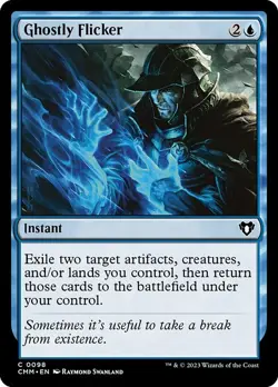 Ghostly Flicker NonFoil Commander Masters 98 NM MTG - Image 1