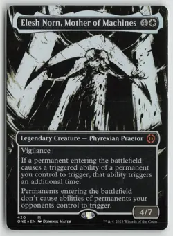 Elesh Norn, Mother of Machines Step-and-Compleat Foil LP Foil 420 MTG - Image 1