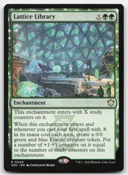 Lattice Library 40 SOC Commander: Secrets of Strixhaven Magic MTG NM - Image 1