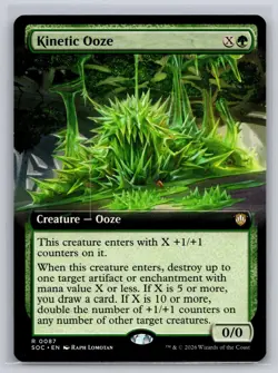 Kinetic Ooze (Extended Art) 87 Commander: Secrets of Strixhaven MTG NM - Image 1