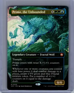 Primo, the Unbounded (Borderless) M Commander: Secrets of Strixhaven 6 NM - Image 1