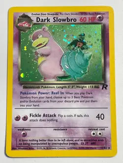 Pokemon Dark Slowbro 12/82 Holo Rare Team Rocket NM/LP - Image 1