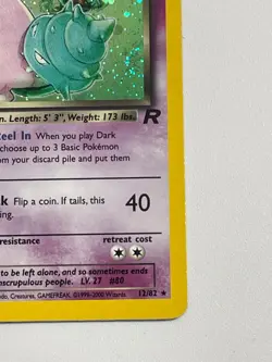 Pokemon Dark Slowbro 12/82 Holo Rare Team Rocket NM/LP - Image 5
