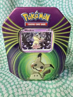 Pokemon Mimikyu Tin Opened Promo Card + Packs Code Cards Included - Image 1