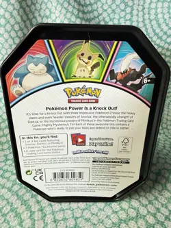 Pokemon Mimikyu Tin Opened Promo Card + Packs Code Cards Included - Image 2