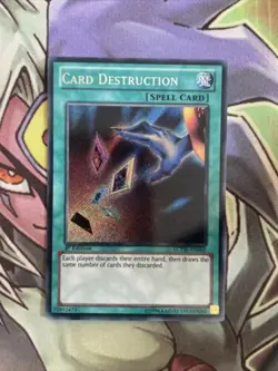 LCYW-EN060 Card Destruction Secret Rare 1st Edition NM Yugioh Card - Image 1