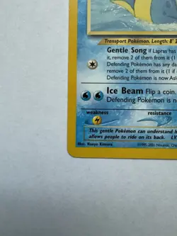 Nintendo Lapras 12/18 Southern Islands Promo 2001 English Regular 70 HP - Image 3