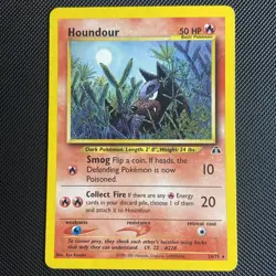 Houndour 24/75 Rare Neo Discovery Pokemon Unlimited NM / LP - Image 1
