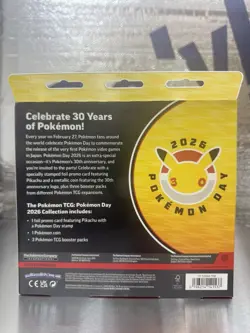 Pokemon TCG Pokemon Day 2026 Collection Pikachu Promo *SWIRL PICTURED* - Image 2