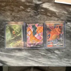 Pokemon TCG Holo Card Lot - Charizard V, Charizard GX, 1 Other - Image 2