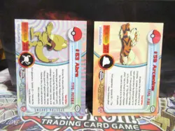 Pokemon! - Topps Chrome - ABRA SPECTRA CHROME / ARCANINE - LP - Image 2