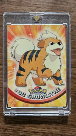 Topps 1999 Growlithe #58 Pokemon TV Animation - Image 1