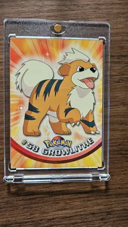 Topps 1999 Growlithe #58 Pokemon TV Animation - Image 3