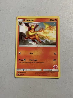 Pokemon TCG 2018 Battle Academy -- Flareon Black Star Promo SM186 Charizard #44 - Image 1
