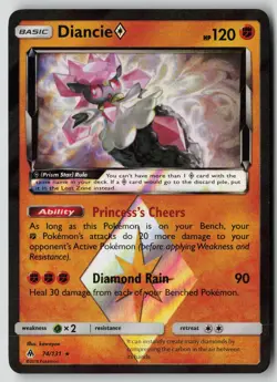 Pokemon TCG SM - Forbidden Light #74/131 Diancie Prism Star - Image 1