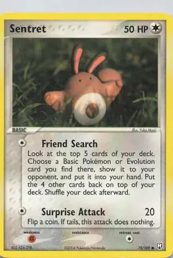 Pokemon Tcg Sentret 75/109 ex Team Rocket Returns Non Holo - Image 1