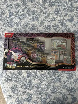 Pokemon TCG PALDEAN FATES Great Tusk Iron Treads Ex Premium Collection - Image 1