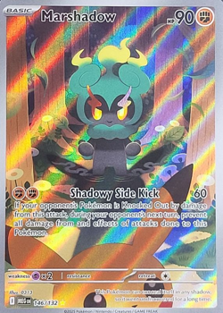 Pokemon Marshadow Full Art 146/132 English Holographic Rare - Image 1