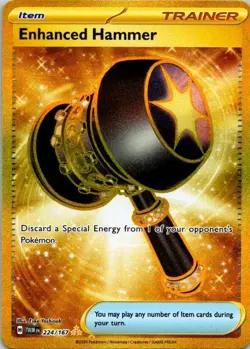 Pokemon Enhanced Hammer - 224/167 - Gold Secret Rare Near Mint (SKU 1-4) - Image 1