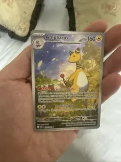 New Pokemon TCG Chaos Rising - Ampharos 090/086 Illustration Rare Full Art Card - Image 1