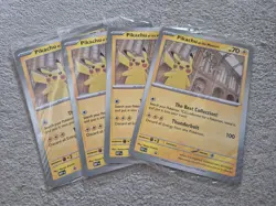 4x Sealed Pikachu At The Museum Jumbo Cards Mega Evolutions Promo Pokemon TCG - Image 1