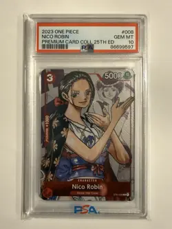2023 One Piece #008 Nico Robin 25th Edition PSA 10 English - Image 1