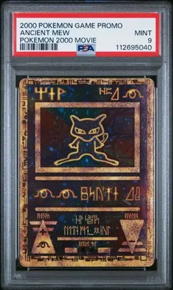 G2U 2000 Pokemon Ancient Mew PSA 9 MINT Pokmon Movie Game Promo Double Holo Card - Image 1
