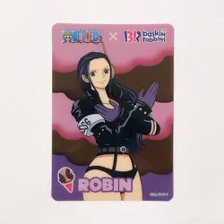 Y516 Nico Robin Japanese One Piece x Baskin Robbins Collection Card - Image 1