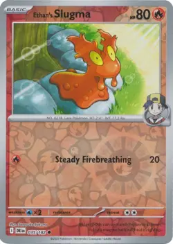 Ethan’s Slugma 035/182 Reverse Holo SV10: Destined Rivals Pokemon Card NM - Image 1