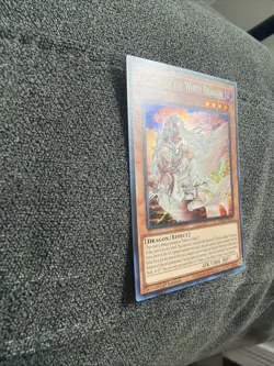 FALLEN OF THE WHITE DRAGON YuGiOh BPRO-EN024 Secret Rare 1st Edition Near Mint - Image 4