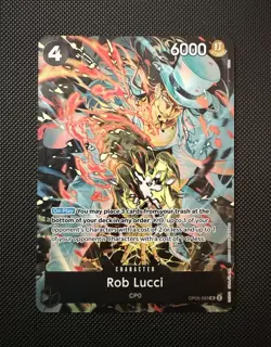One Piece Rob Lucci OP05-093 SR Illustration Box EX - Image 1