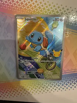 Pokemon Squirtle Full Art Holo Card MEP 039 80 HP Bubble Attack - Image 2